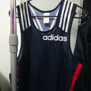 Adidas VTG EUC running singlet tank top Size small